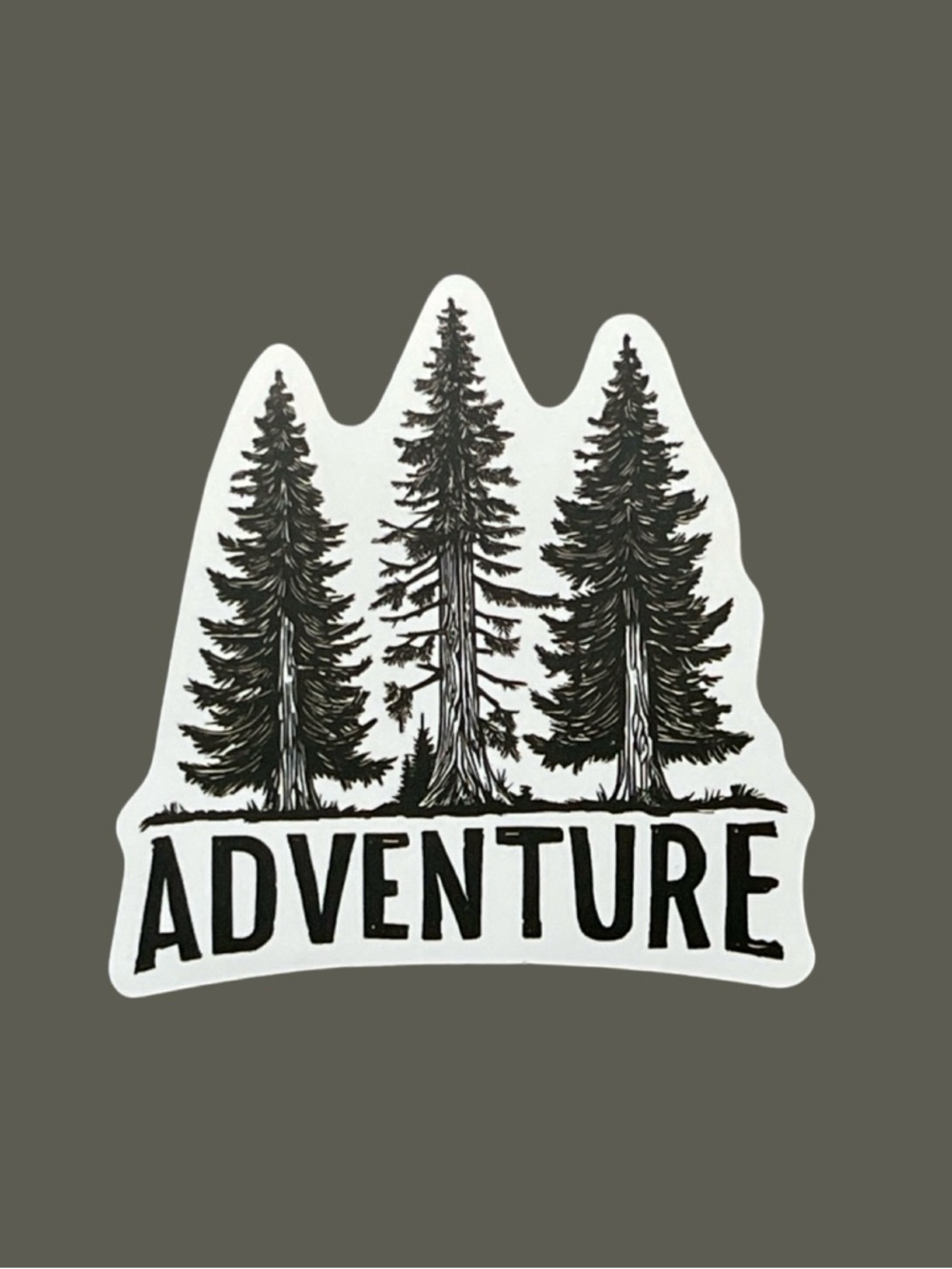Adventure Tree Sticker Black & White
